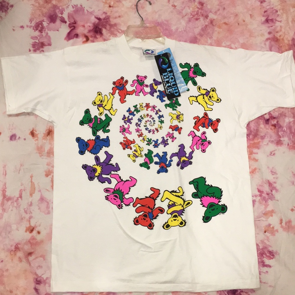 Authentic 1989 Spiral Bears Grateful Dead Tee
